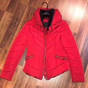 Red Zara Coat
